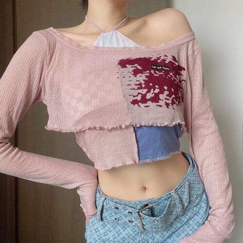 Clothes Accessories Fairycore Baby Tee Tops Y2K Aesthetic 2021 Clothing Yk2 Ropa Cyber Grunge 90s Mujer Crop Top Fairy core