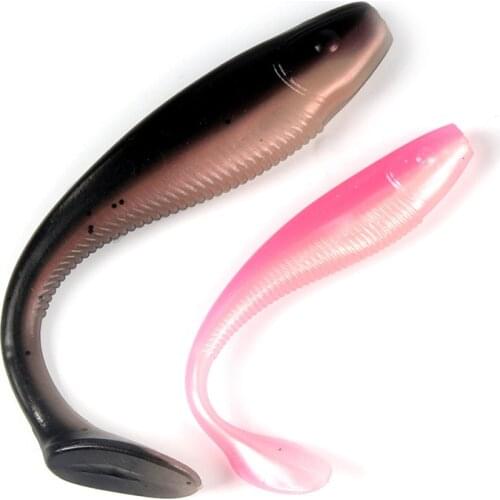 Pink Black Soft Bait 17/13cm 26/9g Artificial Soft Lures Baits Fishing Lure leurre shad silicone Bait T Tail Wobblers