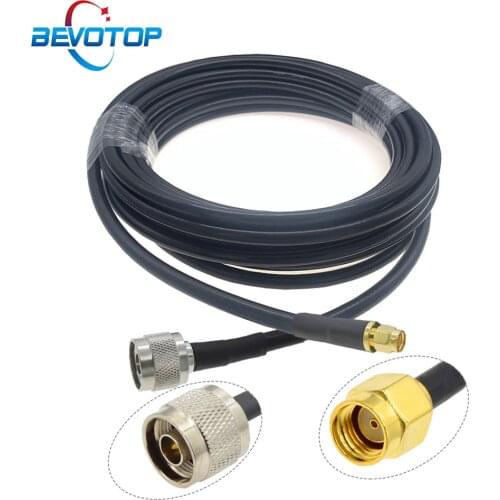 RP-SMA Male to N Male Connector 50Ohm 5D-FB Pigtail RF Adapter Coaxial Cable 5DFB RF Extension Jumper Cord 1m 5m 10m 20m