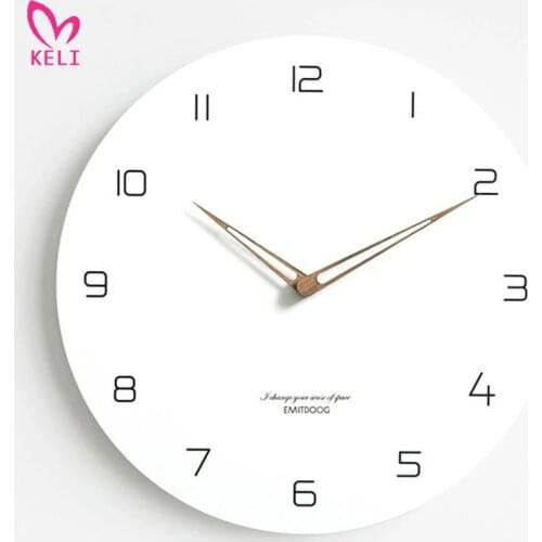 Modern Minimalist Nordic Clock Living Room Home Decoration Fashion Atmosphere Quartz Silent Wall Clocks Decor Christmas Gift