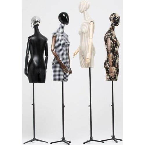 Best Quality Fabric Model Female Half Body Color Dummy Full Body Wedding Dress Mannequin