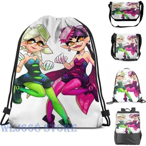 Funny graphic print shoulder Bags women Splatoon Sister Single shoulder backpack travel for men Gym Bag