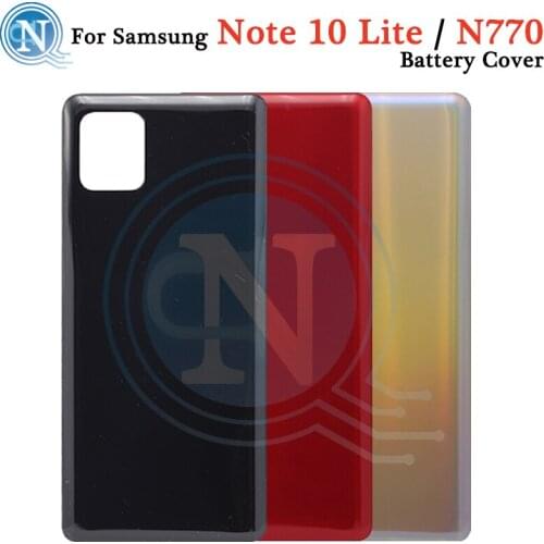For Samsung Galaxy Note 10 Lite N770 N770F Battery Back Cover Door Housing Repair Parts Case camera lens For Samsung note10 lite