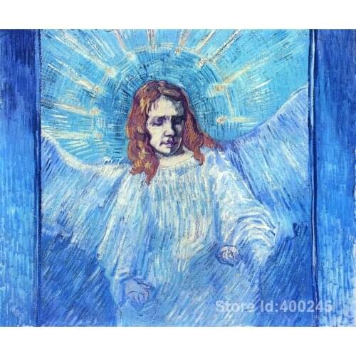 Famous art painting for living room Head of an Angel after Rembrandt Vincent Van Gogh High quality Hand painted