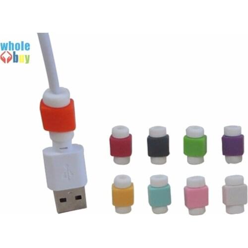 1000pcs/lot Silicone Winding Clips USB Line Data Cable Protector Cables Protection Winder for Mobile Phone Wire Winding Tool