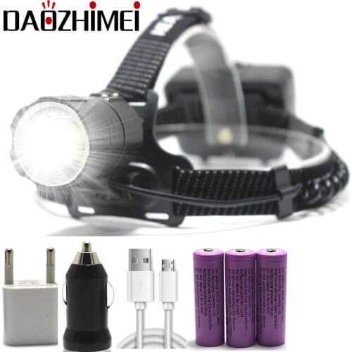 10000 LM XHP70.2 Powerful Led Headlamp 18650 XML-T6 Led Headlight Rechargeable USB Head Flashlight Zoom hunting Torch Light