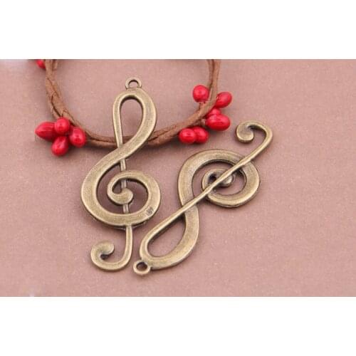 Hot 20pcs Vintage Note Charm Fit Making Earrings/Bracelets/necklace Alloy Charms Fashion DIY Jewelry Accessories