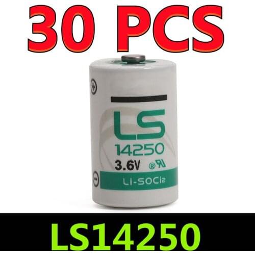 30PCS Original New For SAFT 3.6V 14250 LS14250 1/2AA Cells For Meter Electronic Equipment PLC Lithium Battery