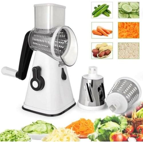 4 In 1 Rotary Mandoline Vegetable Fruit Cutter Slicer Shredder Cheese Chopper Household Kitchen Vegetable Fruit Cutting Tool