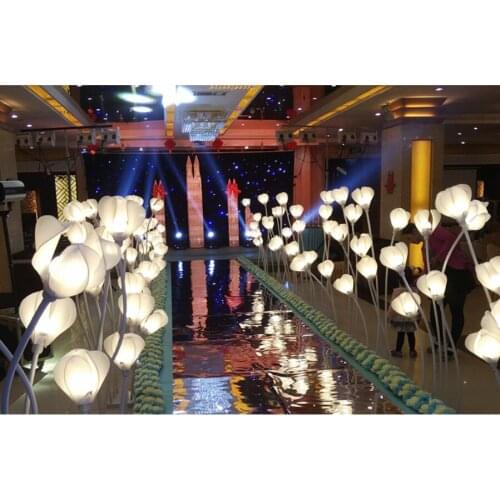 Flower bud Dragon Ball road guide 5 S-shaped bendable star road guide Magnolia light bulb road guide Chinese wedding props