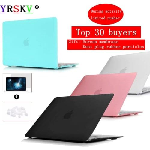 New,Laptop Case For Apple MacBook Air Pro Retina 11 12 13 for Mac book New Air Pro 13.3 inch With Touch ID,Bar+Screen Cover
