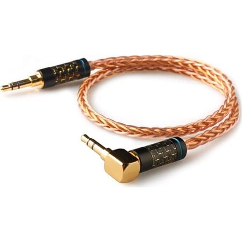 Xiao Fan Bernard 3.5mm to 3.5mm Custom interface Cable Aux Audio Cable for Car/Headphone/power amplifier/Oneplus 5t