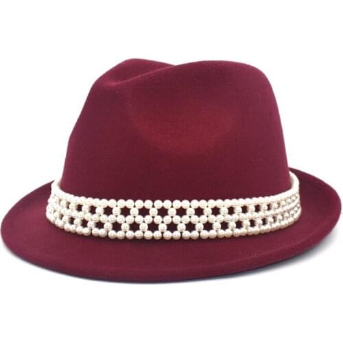Classic Men Fedora Hat Australian Wool Felt Fedora Hat Women Wide Brim Vintage Jazz Hat Chapeau femme Autumn Cap F87