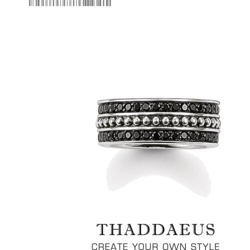 Band Ring Black,Europe Style Soul Jewelry Good Jewerly For Women,2020 Spring Gift In 925 Sterling Silver,Super Deals