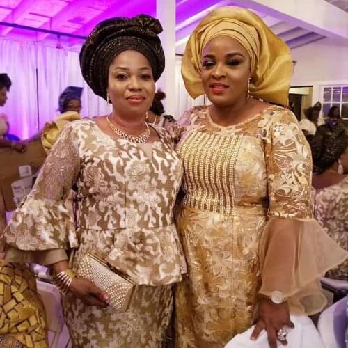 Nice Sequin lace fabric high quality tulle beautiful squins embroidery lace fabric for dresses Lovely african lace fabric 2020