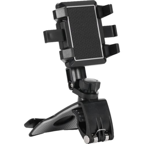 Upgraded Dashboard Car Phone Holder 1200 Degree Mobile Phone Stands Rearview Mirror Sun Visor In Car GPS Navigation Bracket