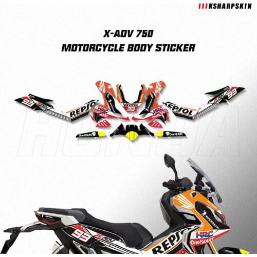 Motorcycle Body protection sticker decoration reflective decal modified appearance film For HONDA X-ADV xadv 750 xadv750