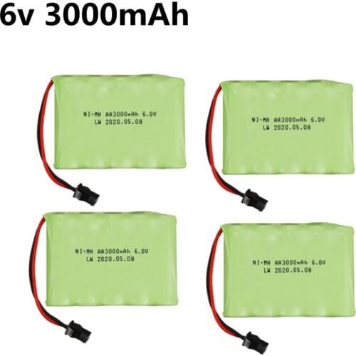 6V 3000mah AA NIMH Battery For Rc toy Car Boat tank Robot Truck Gun parts Electric toy security facilities