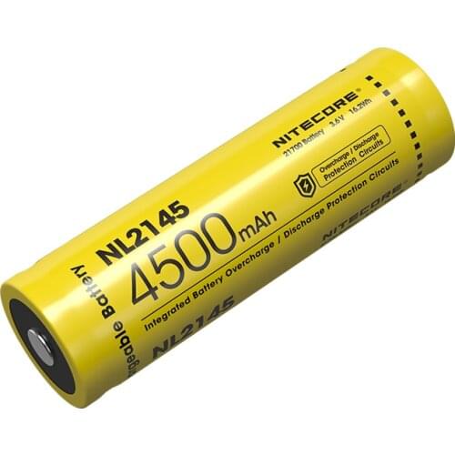 NITECORE NL2145 21700 Li-ion Rechargeable Battery 3.6v 4500mAh High-performance Protective Circuit Battery for LED Flashlight