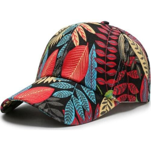 New Leaf Butterfly Print Face Cap Hats For Men Women Color Baseball Caps Summer Outdoor Sports Shade Visor Hat Casquette