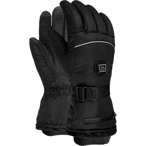 5V Electric Heated Gloves Touchscreen Warm Gloves Winter Waterproof Ski Gloves Nylon 45-65 Degrees Celsius For Camping Hiking