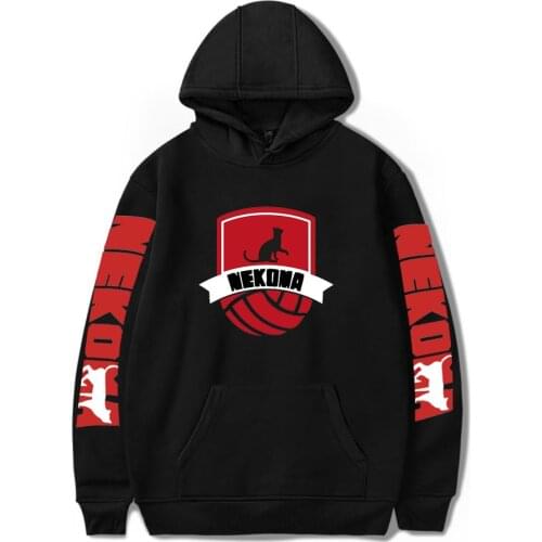 Popular Kuroo Tetsurou Print Hoodies Japan Anime Haikyuu Men Winter Sweatshirts Pullover Nekoma High School Volleyball Club Tops