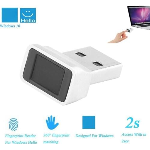 Portable Security Mini USB Fingerprint Reader Matching for PC Sign-in Lock Device Speedy Matching Security Key