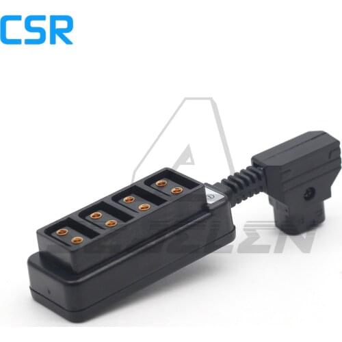 D-tap to 4-Port D-tap Female Splitter Cable for Anton Bauer V-mount Battery Dtap