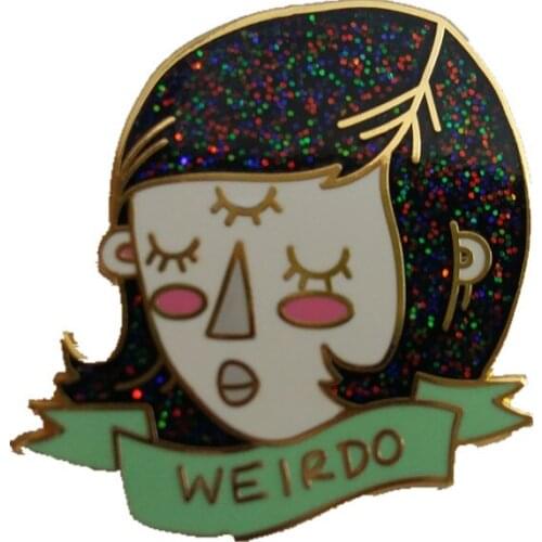 Promotional Metal Pin Badge with Black Nickel Plating k200407