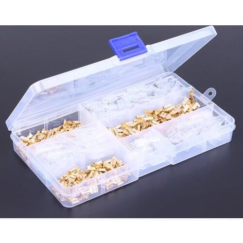 150sets 2.8mm 4.8mm 6.3mm Female&Male Spade Cable Wire Terminals Square Insert Wire Connectors