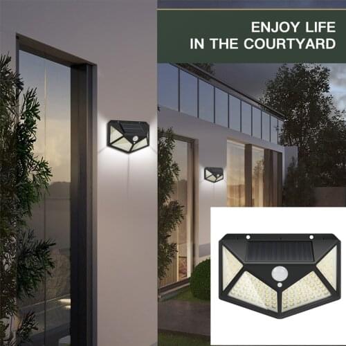 Solar Light Outdoor Solar Garland Motion Sensor PIR Wall Light Waterproof Solar Lamp Solar Powered Sunlight Garden Decoration