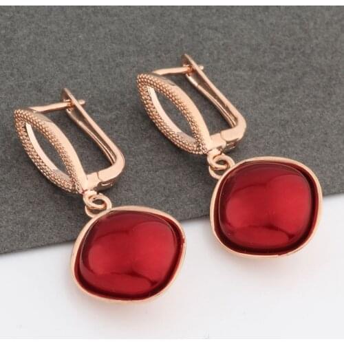 New Trend Earrings Imitation Square Pearl Drop Earrings For Women Wedding Party Elegant Fine Jewelry 2021 Jewelry