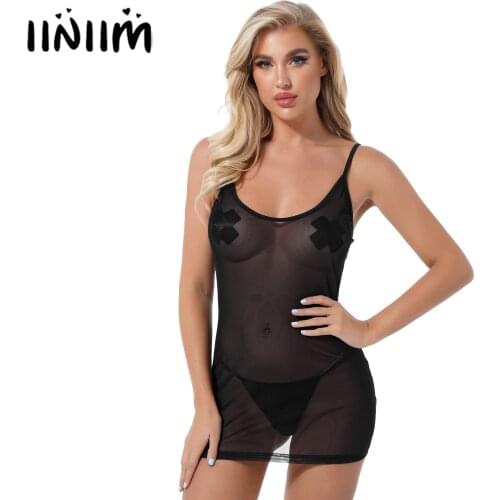 Womens Ladies Summer See-through Mesh Dress Vacation Beach Bikini Cover Ups Adjustable Spaghetti Straps Sleeveless Dresses