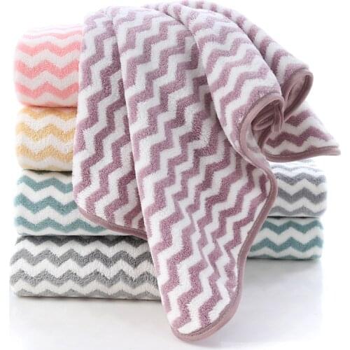 1 Piece of Household Coral Velvet Adult Face Wash Towels Face Towel Soft Absorbent Towels