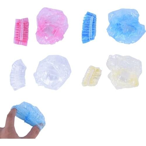 100 Pcs Protect Cap Hairdressing Earmuffs Disposable Salon Clear Ear Cover Ear Protection Hair Dye Hair Color Styling Tool