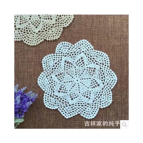Free shipping European 12 pics/lot 25cm Round table mat felt as home decoration item placemat lace doilies for wedding decor pad