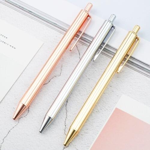 30pcs Luxury Metal Ballpoint Pen Classic Business Metal Pen Bussiness Supplies Office Accessories Pens for Writing