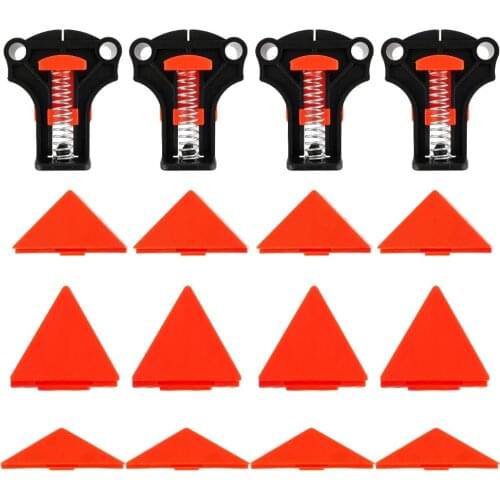 4pcs Wood Angle Clamps 60/90/120 Degrees Woodworking Corner ClampRight DIY Clips Fixture Hand Tool Set forT Joints Taper,Plate