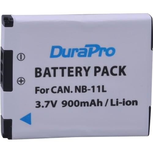 DuraPro 3.7V 900mAh NB-11L NB-11LH Battery For Canon PowerShot A2300 IS A2400 IS A2500 A2600 A3400 IS A3500 IS ELPH 110 HS