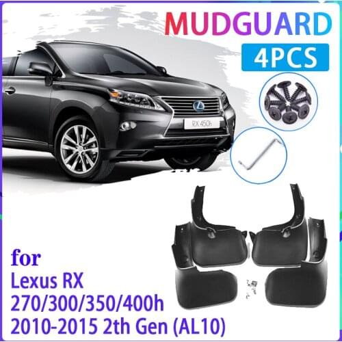4 PCS Car Mud Flaps for Lexus RX RX270 RX300 RX350 RX400h 2010~2015 AL10 Mudguard Splash Guards Fender Mudflaps Auto Accessories