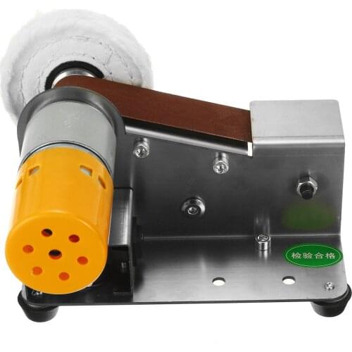 Electric Belt Sander DIY Polishing Grinding Machine Cutter Edges Sharpener Multifunctional Grinder with 10PCS Belt 110V/220V