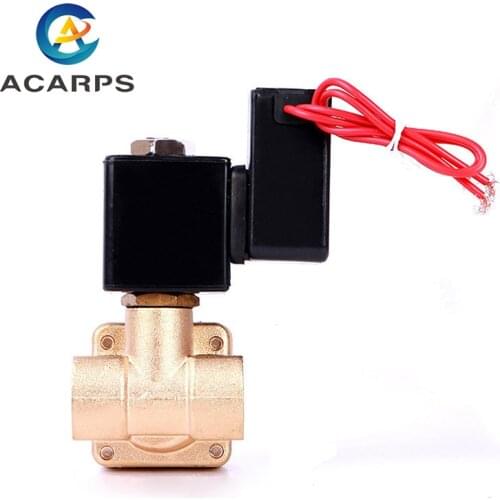 3/8" Energy Saving Pilot Operated High Pressure Normally Closed Brass Solenoid Valve 24 Hours Energize Not Fever 220V