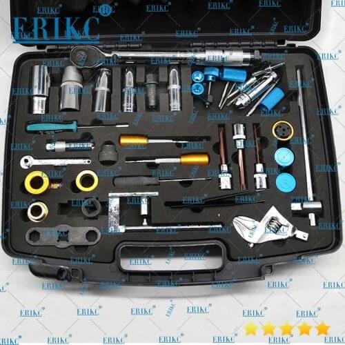 ERIKC 40pcs Universal Diesel Fuel Injector Assy Repair Kits Dismounting Disassemble Remove Full Set for common rail injector
