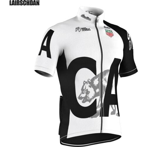 LairschDan White Simplicity Cycling Jersey Men Summer Team Clothing Quick Dry MTB Bike Jersey Tops Racing Sport Cycling Shirt