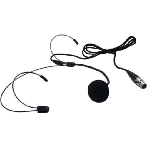 Headset Headworn Microphoneffor Wireless System - Detachable Cable With Mini 3Pin XLR Port Connector
