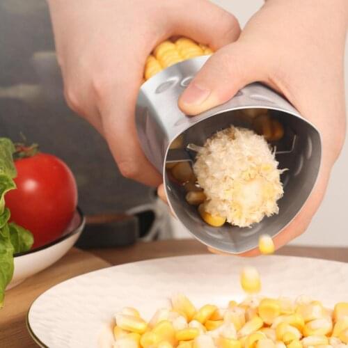 Corn Stripper Triangle Food Grade 304 Stainless Steel Non-slip Corn Peeler Corn Stripping Tool Corn grinder