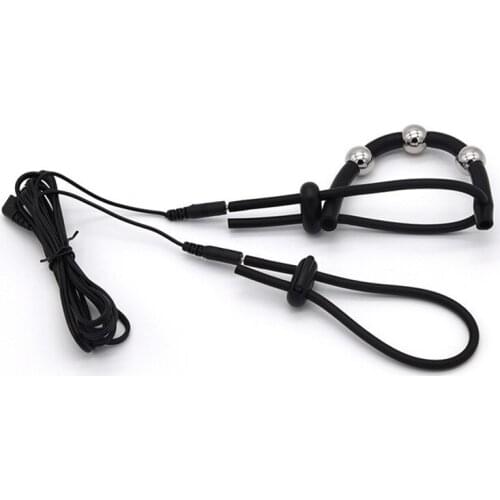 Electric Shock Penis Rings Electrical Stimulation Physiotherapy Cock Ring Penis Extender Enlargement Sex Toys For Male