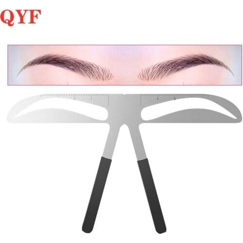 DIY Eyebrow Ruler Makeup Shaping Position Measure Tools Eyebrow Stencils Maquiagem Ruler Beauty Balance Tattoo Stencil Template