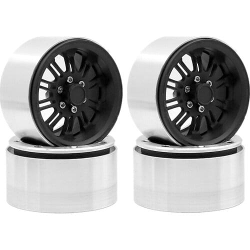 4Pcs Metal 2.2 Beadlock Wheel Hub Rim for 1/10 RC Crawler Car Axial SCX10 RR10 Wraith 90048 YETI Traxxas TRX4 TRX6