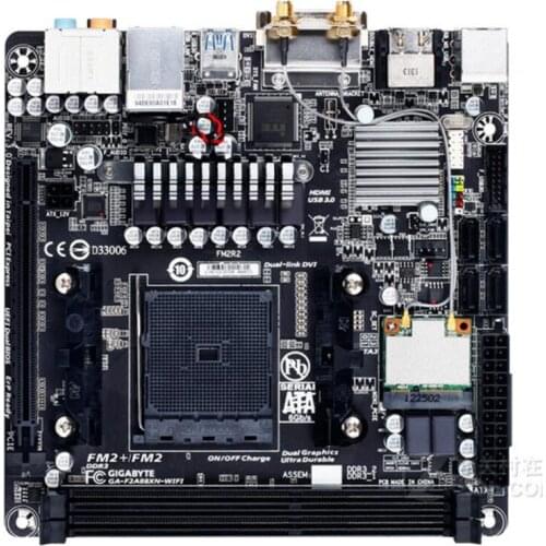 MINI-ITX 17*17 HTPC For Gigabyte GAF2A88XN-WIFI Original Used Motherboard F2A88XN-WIFI A88X Socket FM2 FM2+ DDR3 USB3.0 SATA3.0